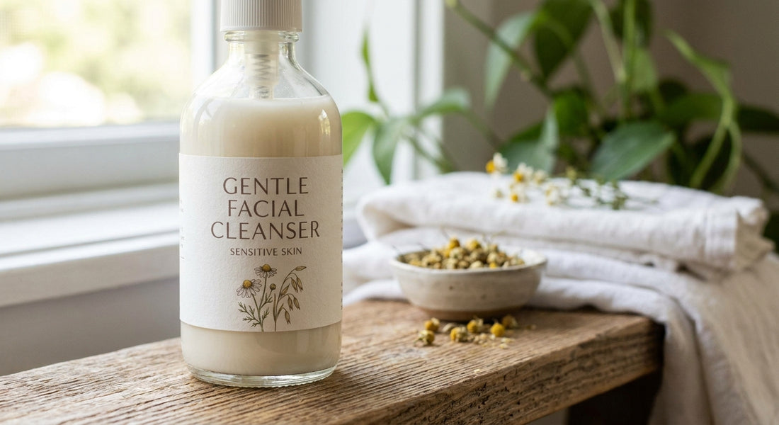 Gentle facial cleanser for sensitive skin