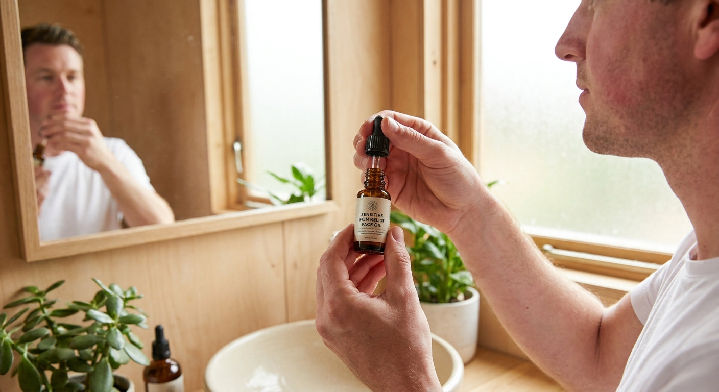 Face oil for reactive, easily irritated skin