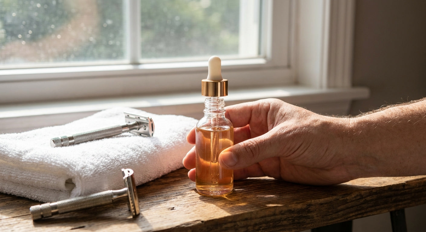 Face serum for razor burn and irritation