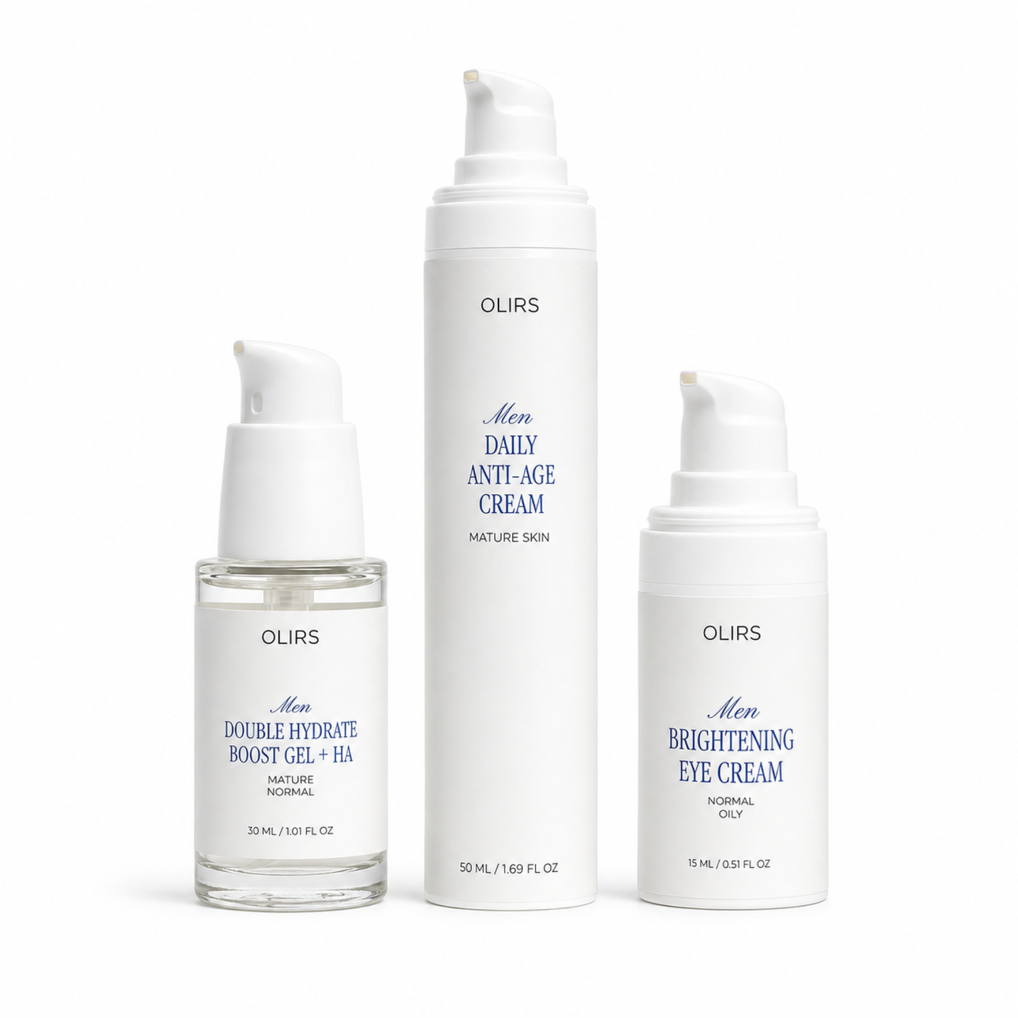 Deep Moisture Trio - Catalogue Product Photo | OLIRS Men's Skincare