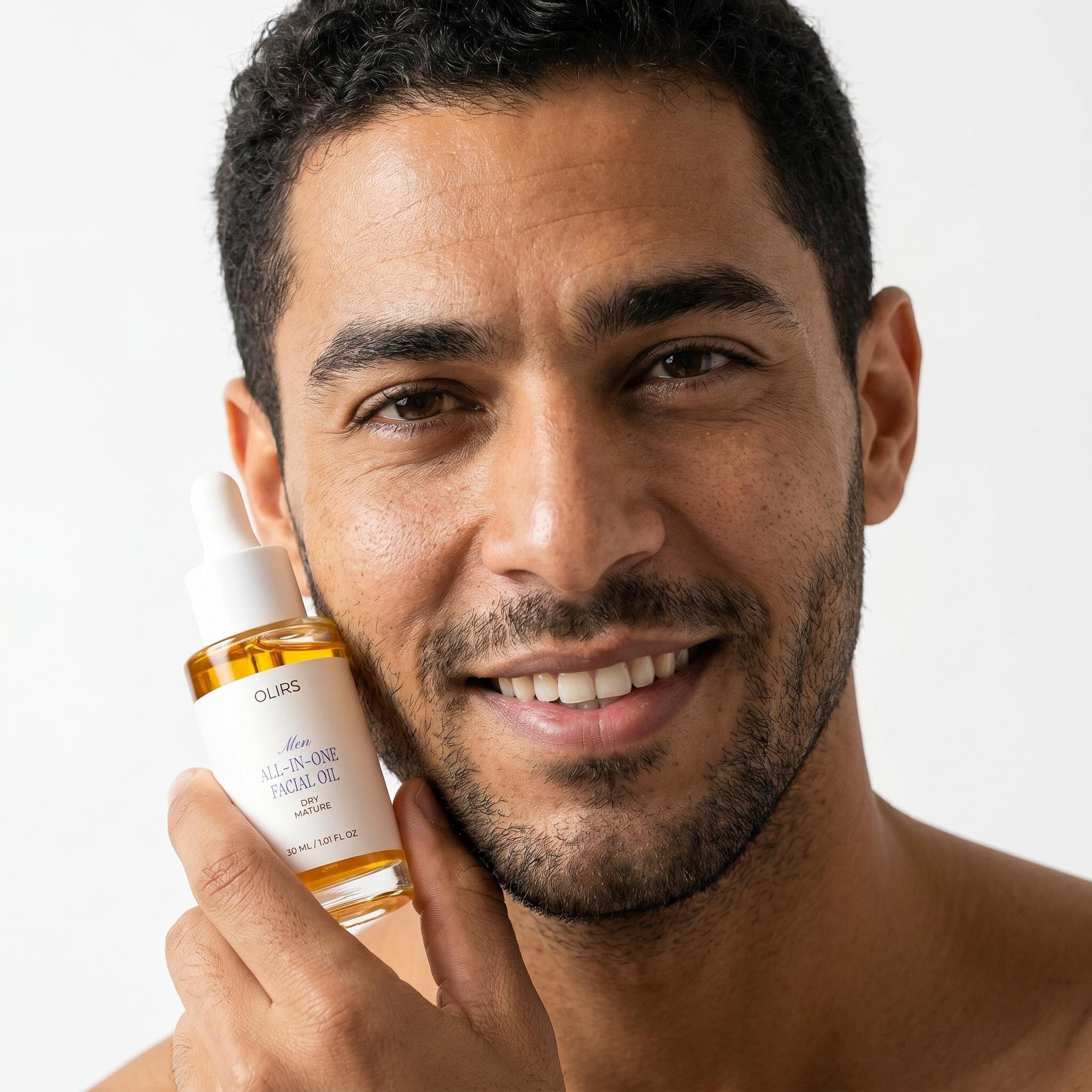 All-In-One Facial Oil - Character Holding Product | OLIRS Men's Skincare