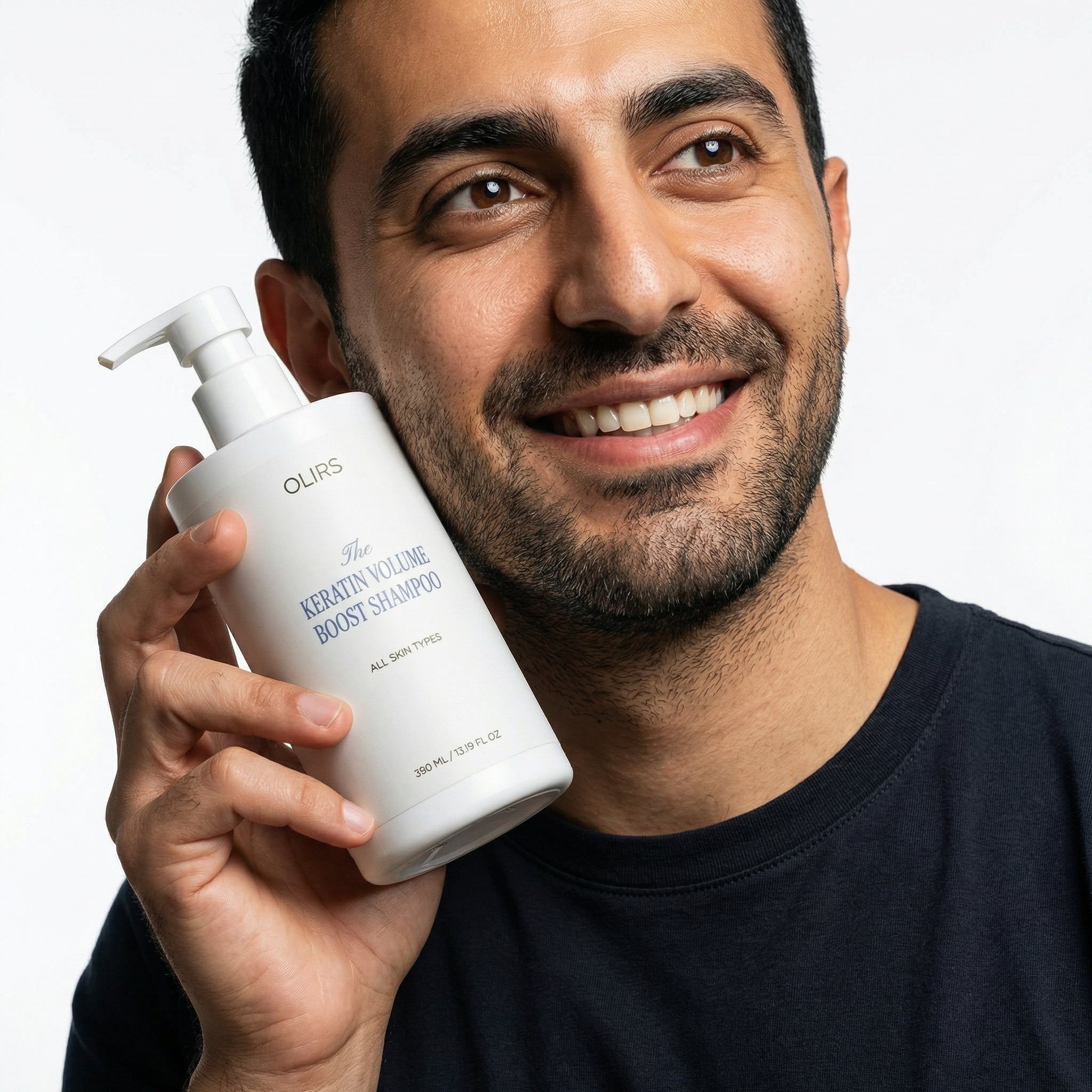 Max Volume Boost Shampoo - Character Portrait | OLIRS Men's Skincare