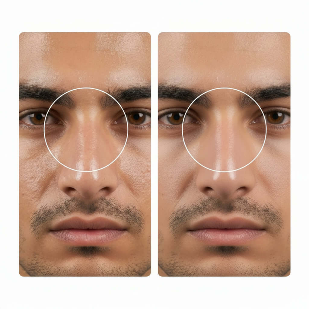 Daily Foaming Face Mousse - Before and After Appearance | OLIRS Men's Skincare