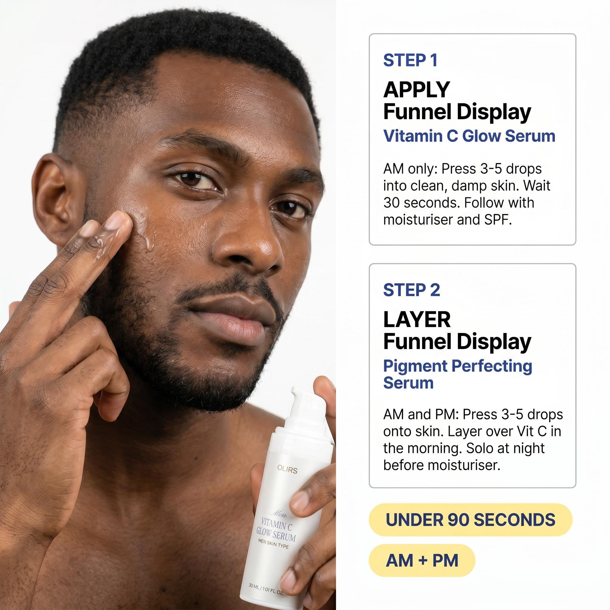 Even-Tone Routine Duo - Bundle Routine | OLIRS Men's Skincare