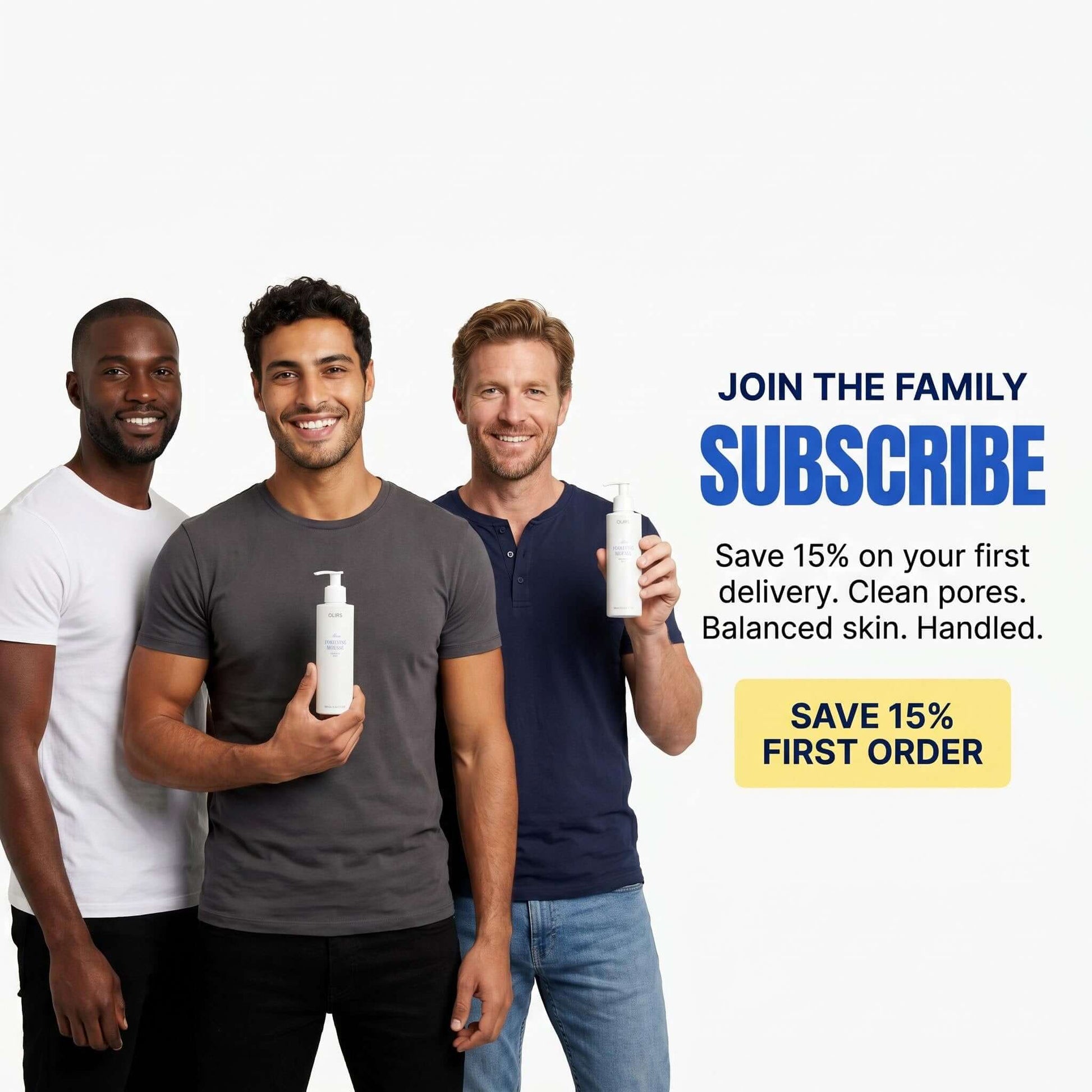 Daily Foaming Face Mousse - Subscribe Family Group | OLIRS Men's Skincare