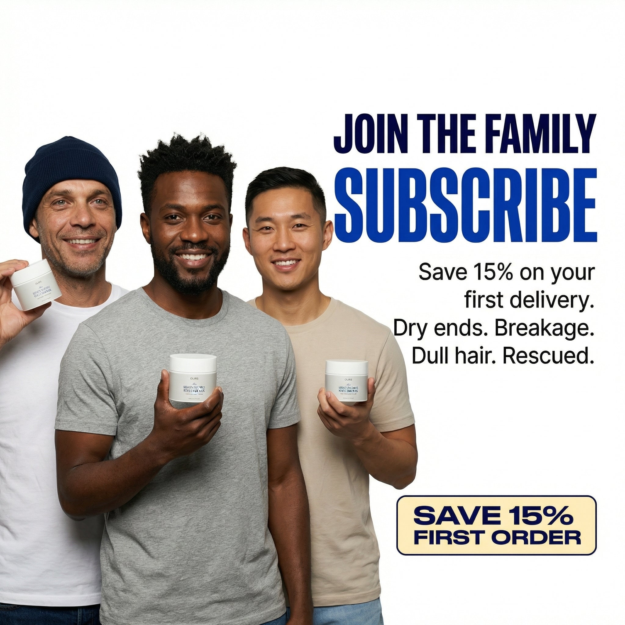 Keratin Rescue Hair Mask - Subscribe and Save | OLIRS Men's Skincare