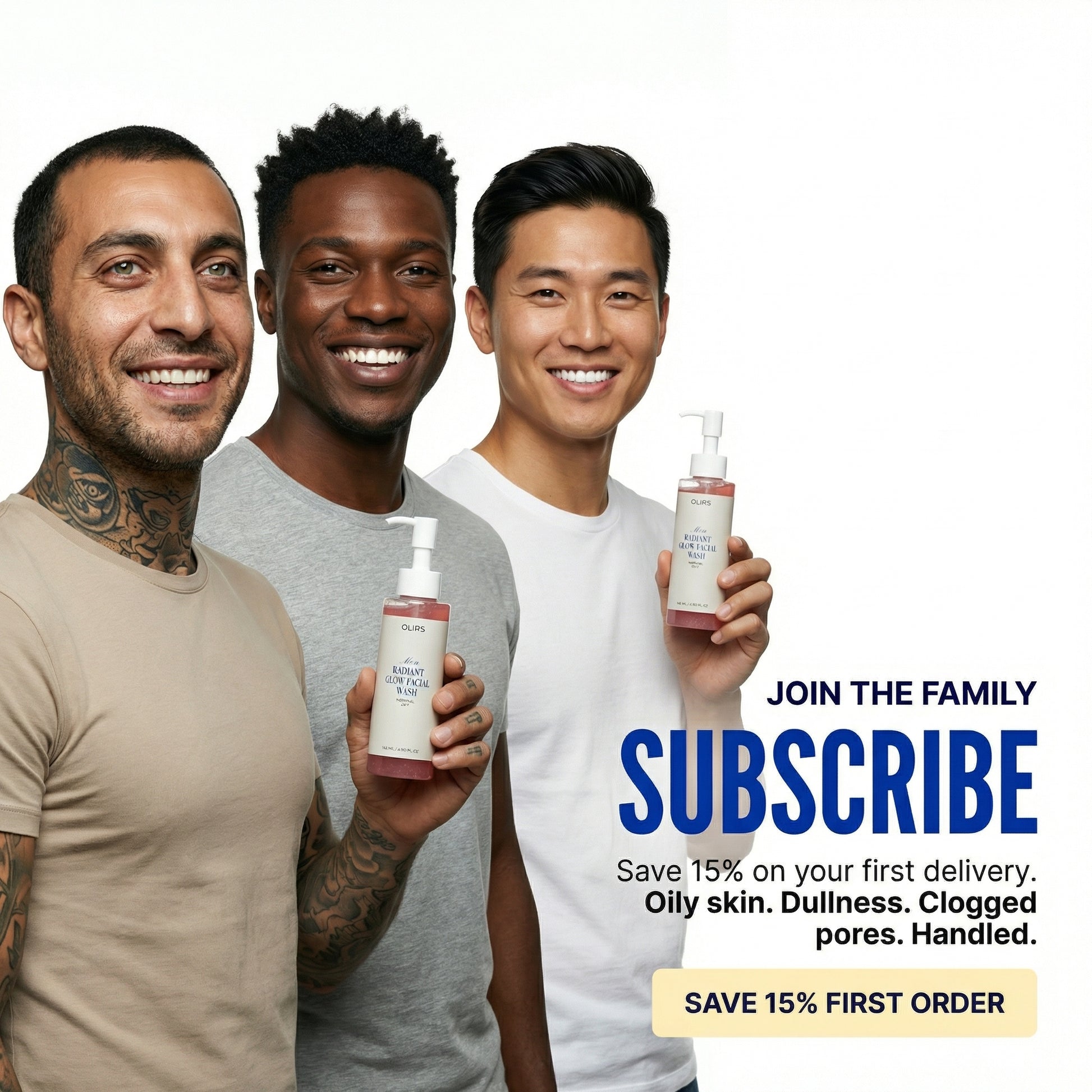 Radiant Glow Face Wash - Subscribe and Save | OLIRS Men's Skincare