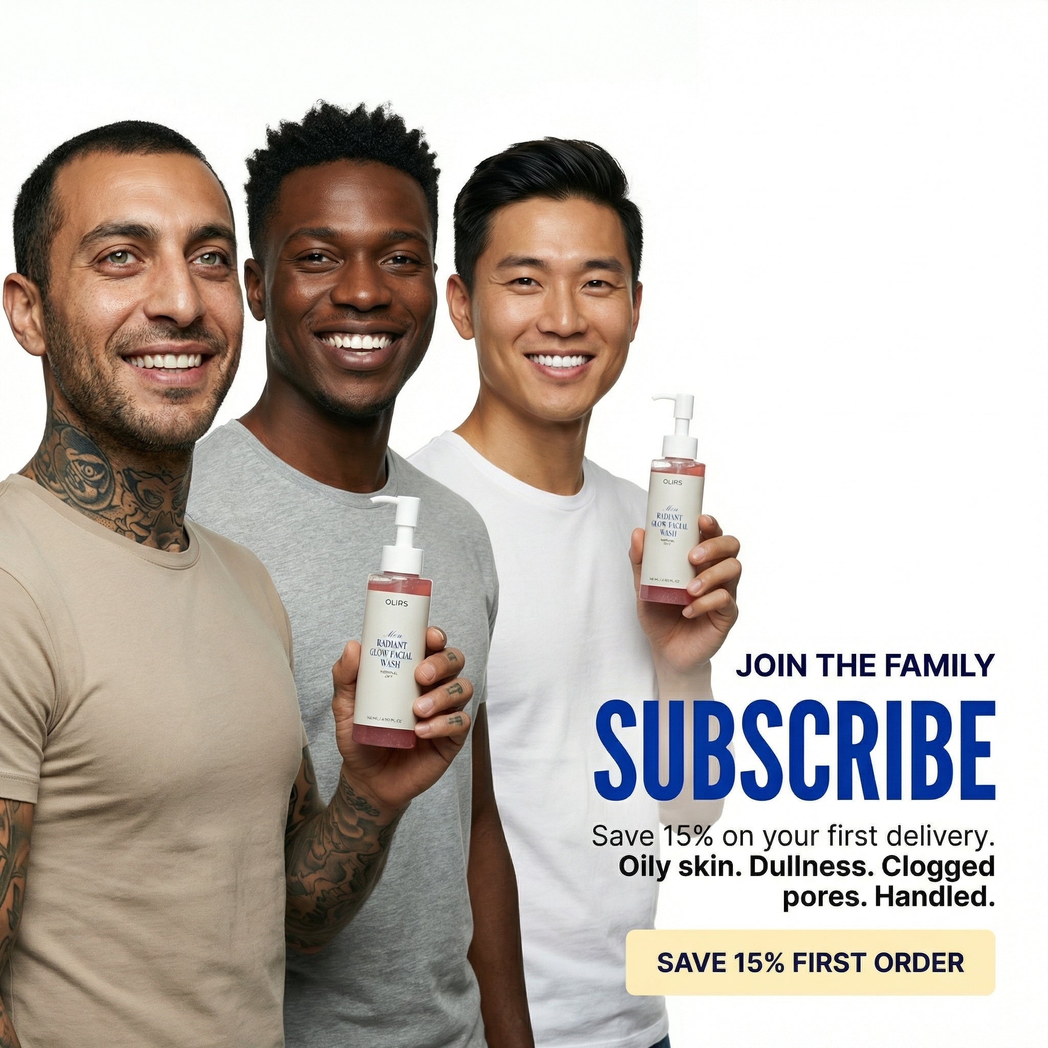 Radiant Glow Face Wash - Subscribe and Save | OLIRS Men's Skincare