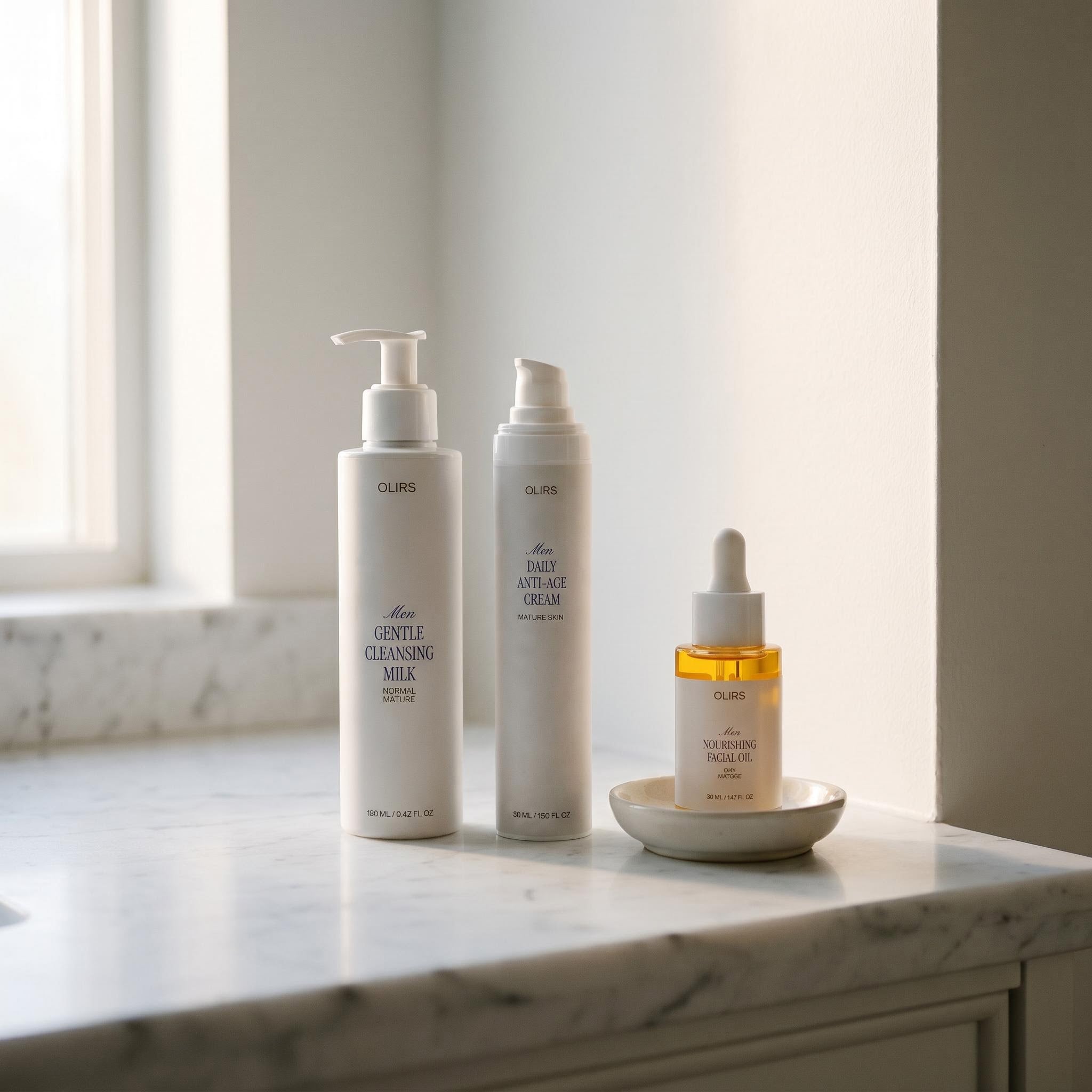 Glowy Skin Trio Collection Box - Bundle Lifestyle | OLIRS Men's Skincare