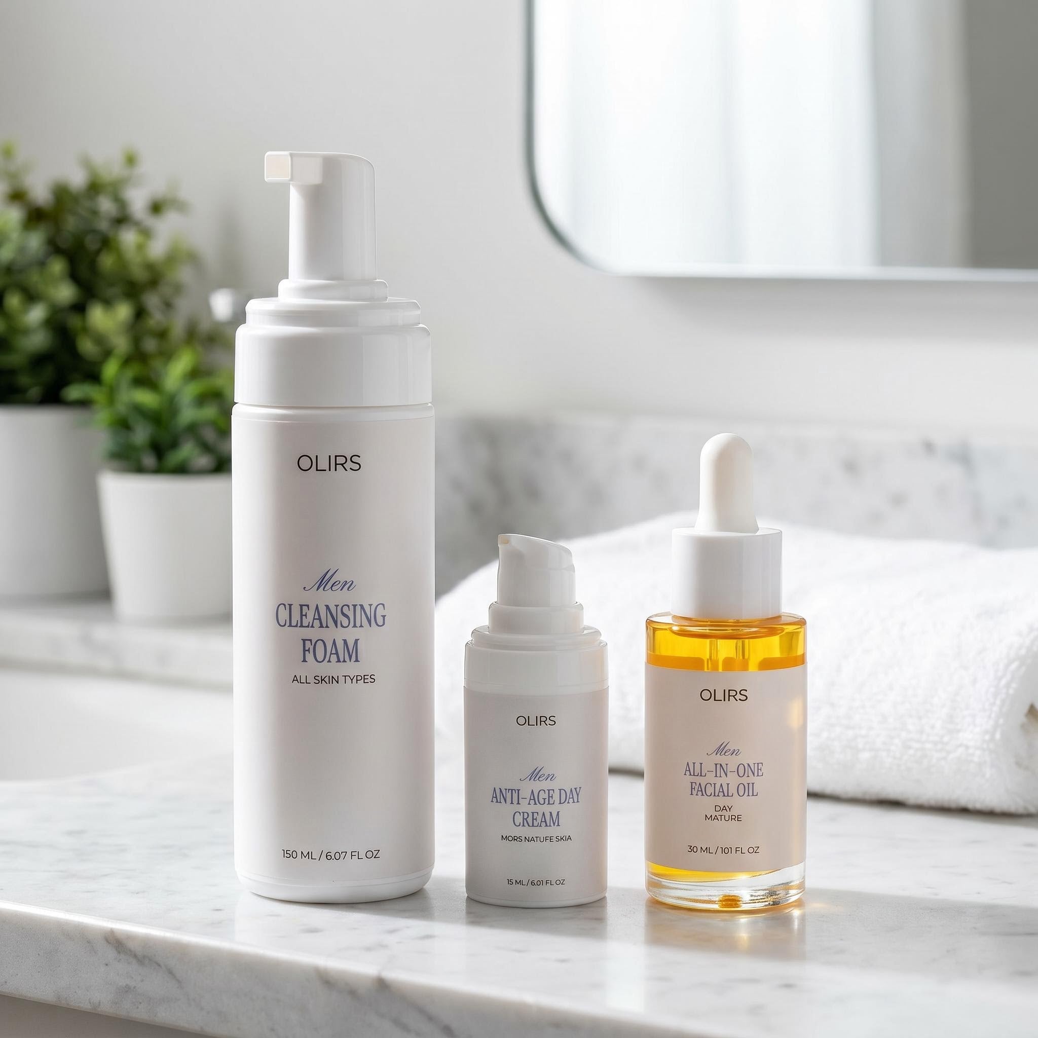 Daily Radiance Trio Kit - Bundle Lifestyle | OLIRS Men's Skincare