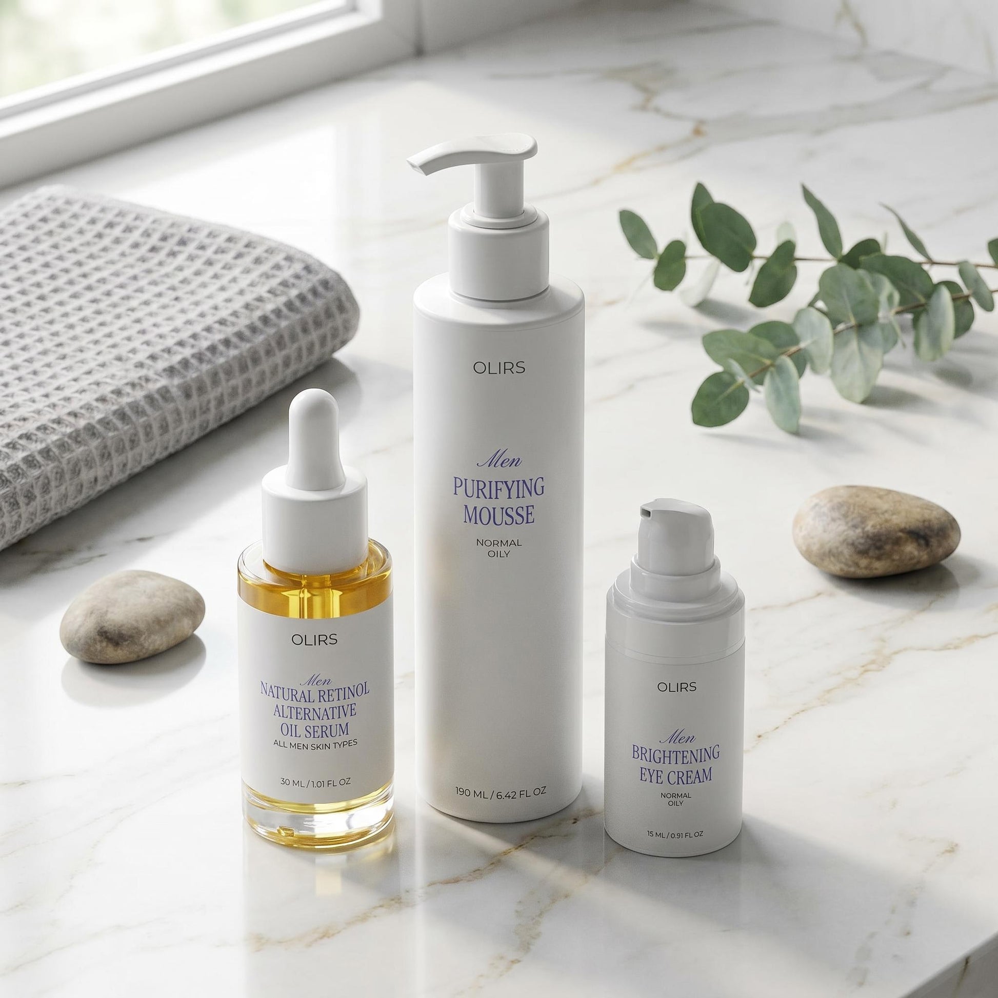 Rejuvenating Glow Trio - Bundle Lifestyle | OLIRS Men's Skincare