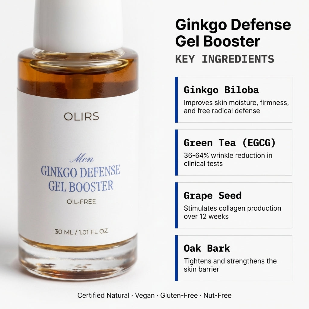 Key ingredients breakdown - Ginkgo Biloba, Green Tea, Grape Seed, Oak Bark